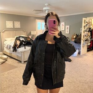Women's Black Leather Jacket
